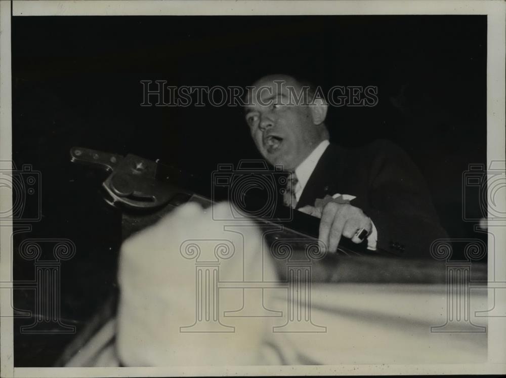 1933 Press Photo Harry Woodring at the 15th Annual Convention in Chicago - Historic Images