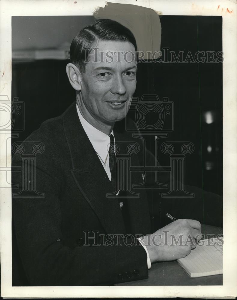 1937 Press Photo John C. Page,Commissioner of the Bureau of Reclamation - Historic Images