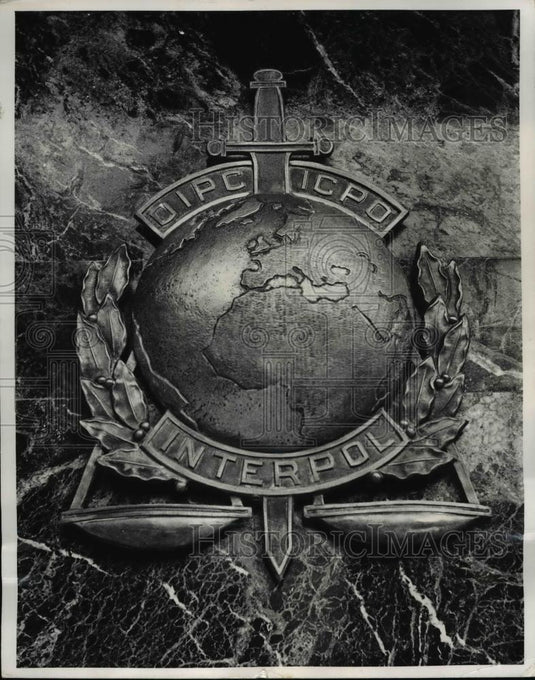 1968 Press Photo Symbol of Interpol - Historic Images