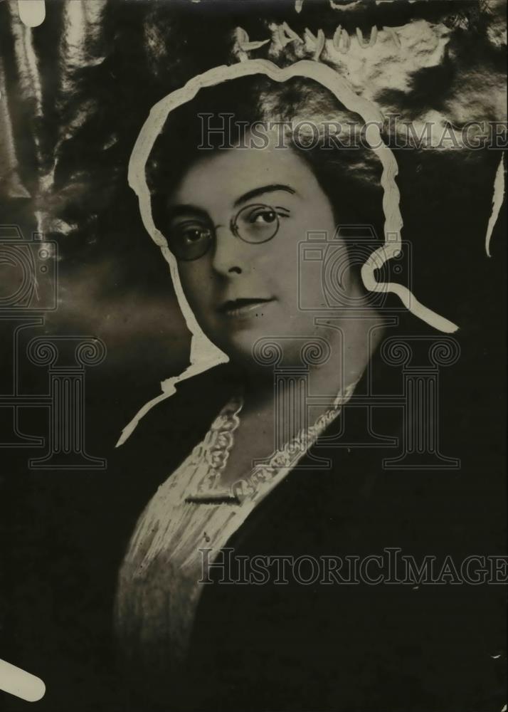 1922 Press Photo Rachel Parmer Executive Secretary Business Woman's Club - Historic Images