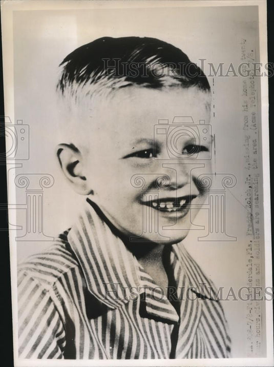 1947 Press Photo Freddy Zolch Jr. Missing Four Year Old in Ft. Lauderdale - Historic Images
