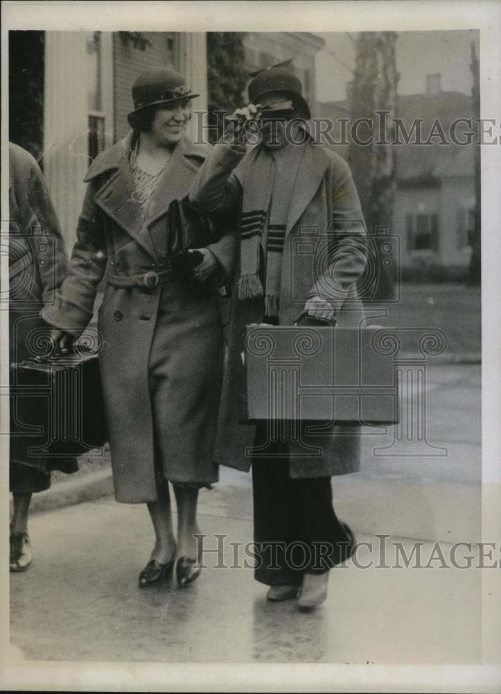 1934 Press Photo Eona Mae Edouard Questioned in Death of Husband - Historic Images