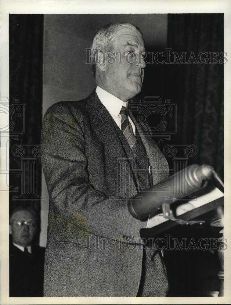 1937 Press Photo William Stanley Parker , General Chairman of ConstructionLeague - Historic Images