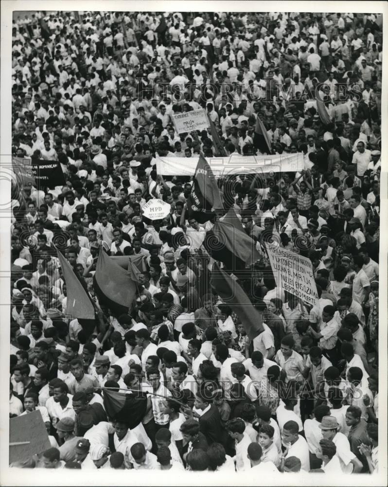 1966 Press Photo Anniversary of US Intervention in San Domingo & New President - Historic Images