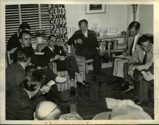 Press Photo Harry Bridges President of International union - Historic Images