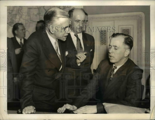 1940 Press Photo William Dudley Palley Silver Shirt Leader & Rep Joe Starnes - Historic Images
