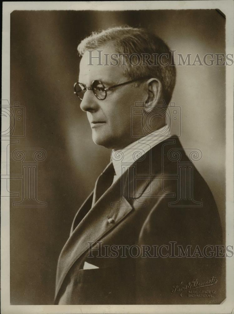 1938 Press Photo Pres John Stewart Bryan - Historic Images