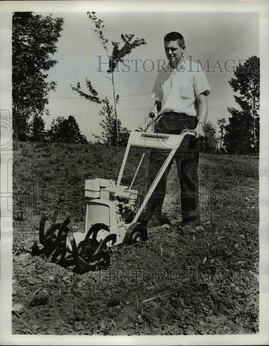 1961 Press Photo New Rototillers on the run , by Porter-Cable Machine Company - Historic Images