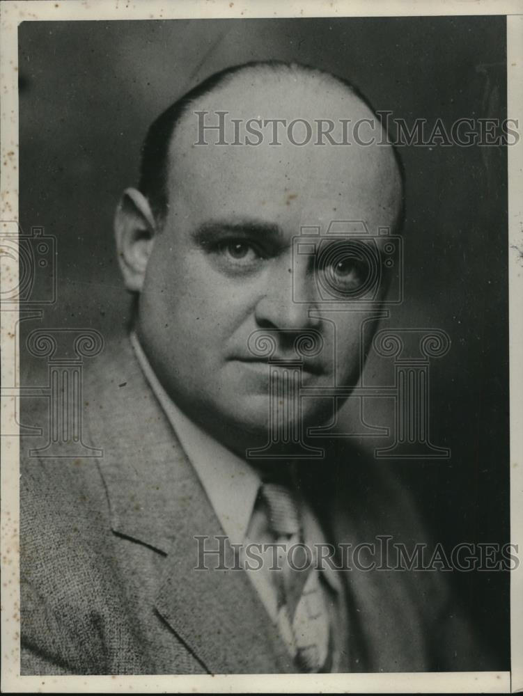 1929 Press Photo Mayor Fred E Earel of Hooferstown - Historic Images