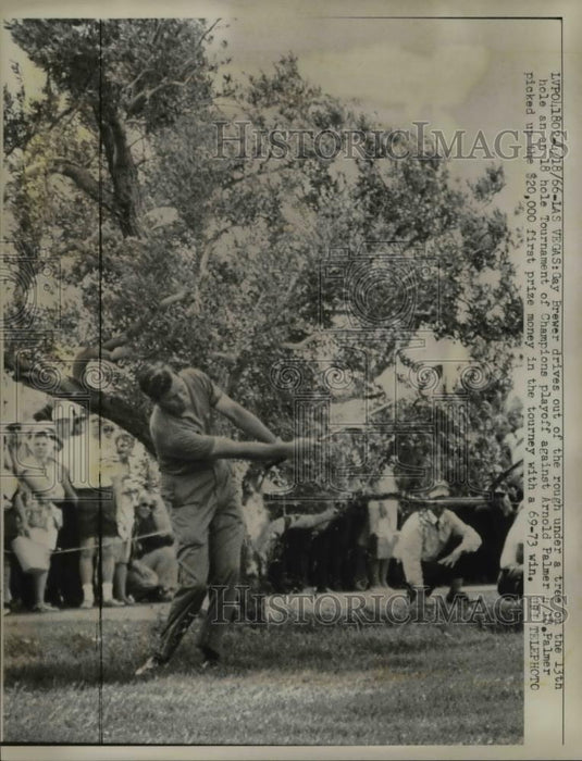 1966 Press Photo Las Vegas Nev.Gay brewer in rough in Tournament of Champions - Historic Images