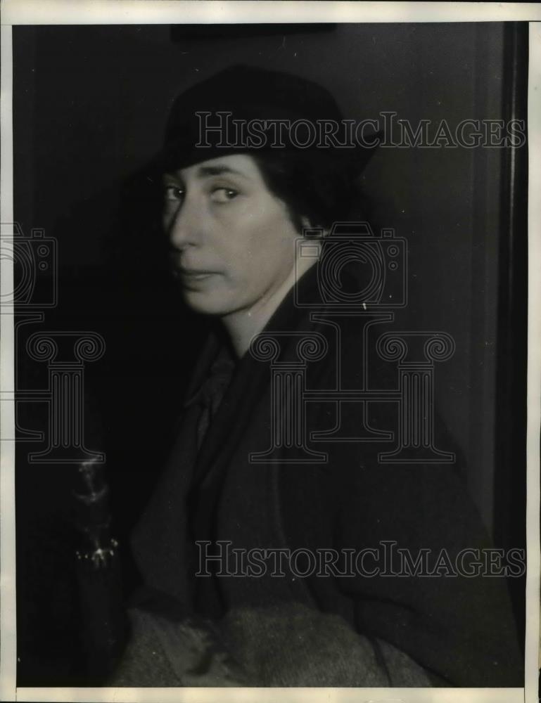 1935 Press Photo Mrs Marion Parry wife of dead Harvard professor - Historic Images