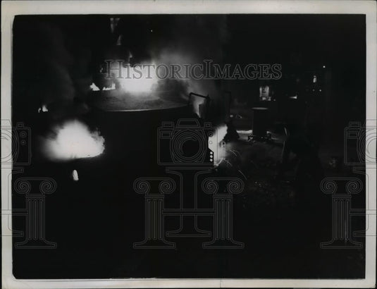 1938 Press Photo Wash DC gun factory at Naval yards furnaces to keep pace mfg - Historic Images