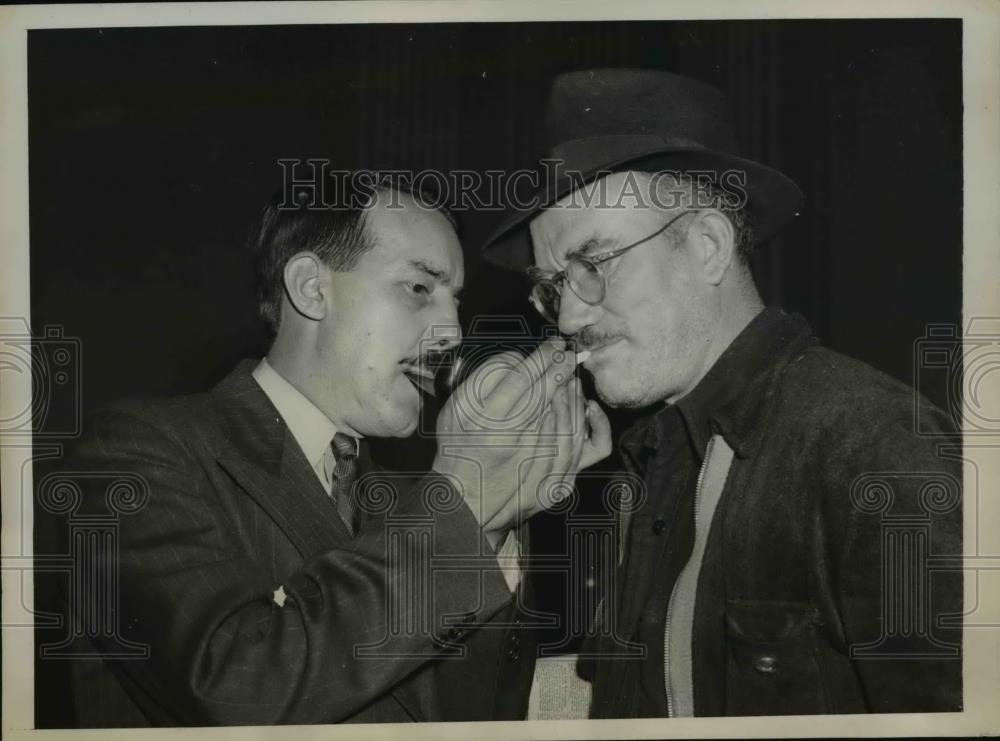 1939 Press Photo Frederick Phillips of Maritime Union &amp; William McCuistion - Historic Images