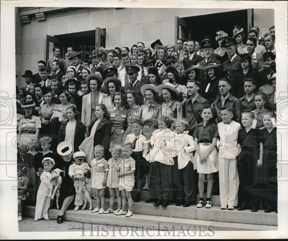 1940 Press Photo Second Annual Convention of Twins attended by 88 sets of twins - Historic Images