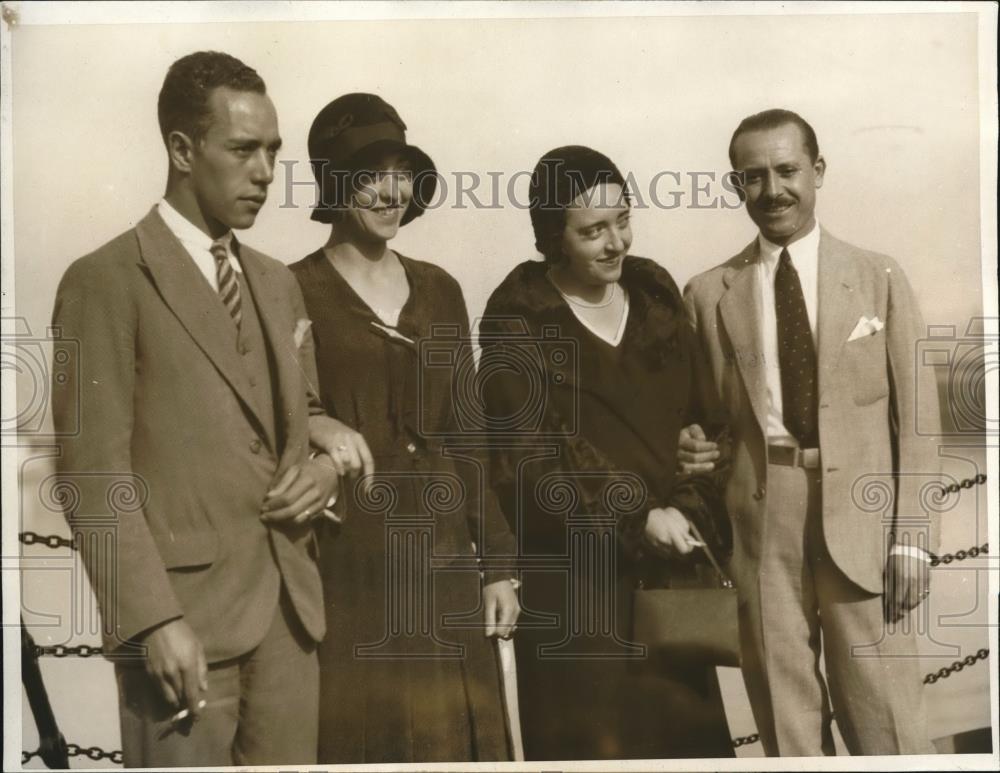 1931 Press Photo Senor &amp; Senora Gustavo Obergon oldest/richest family in Mexico - Historic Images