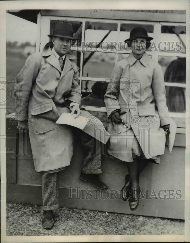 1936 Press Photo Mr &amp; Mrs Dean Bedford of NY at Pinehurst NC - Historic Images