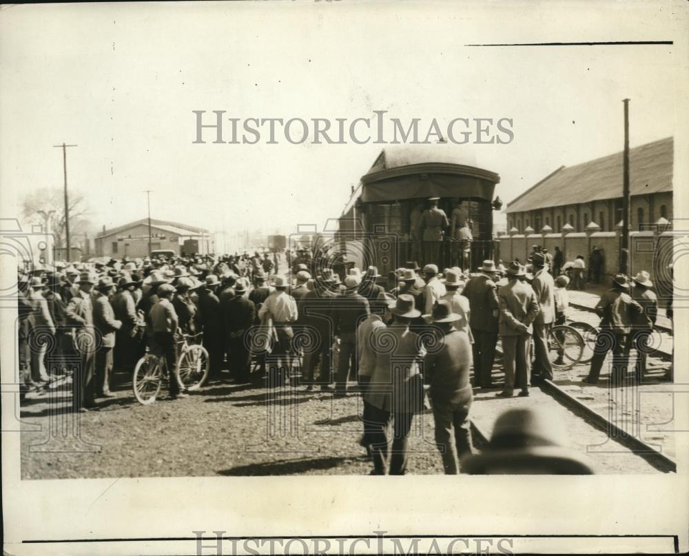 1929 Press Photo George Van Horne Moseley Visits Rebel General At Fort Bliss - Historic Images