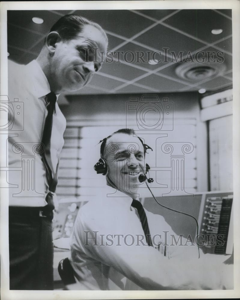 Press Photo Lt.Col.John Powers and Alan Shippard, first spaceman astronaut - Historic Images