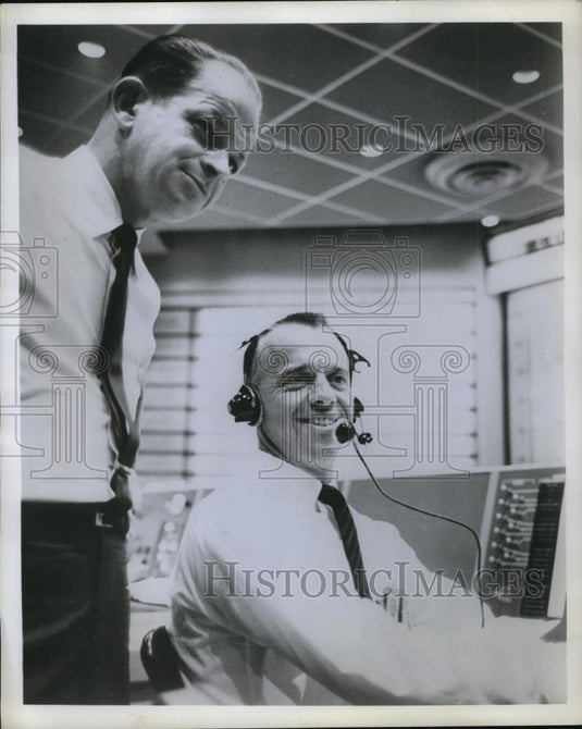 Press Photo Lt.Col.John Powers and Alan Shippard, first spaceman astronaut - Historic Images