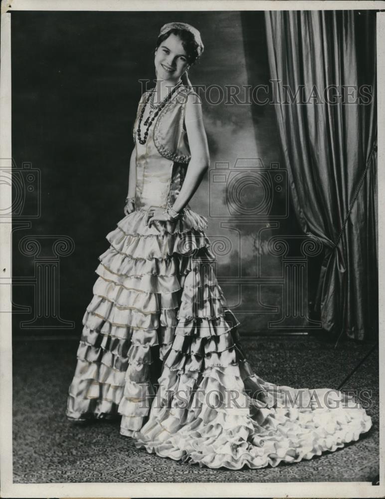 1933 Press Photo Dorothy Paine of Ogedon The Classiclaia Ruled by Her Mardi Gras - Historic Images