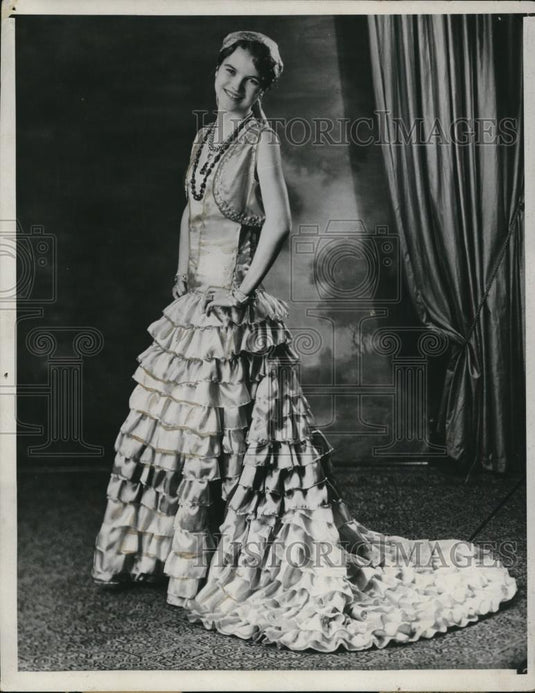 1933 Press Photo Dorothy Paine of Ogedon The Classiclaia Ruled by Her Mardi Gras - Historic Images