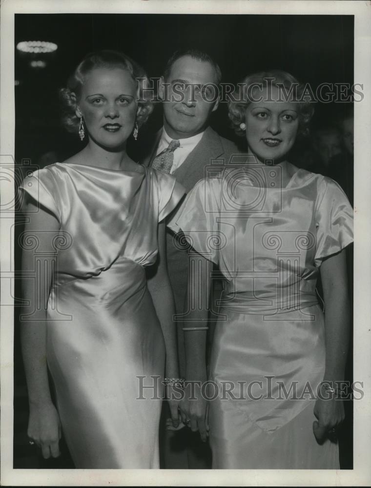 1933 Press Photo Betty Bramer, H.M. Addison, and Florence Loehr - Historic Images