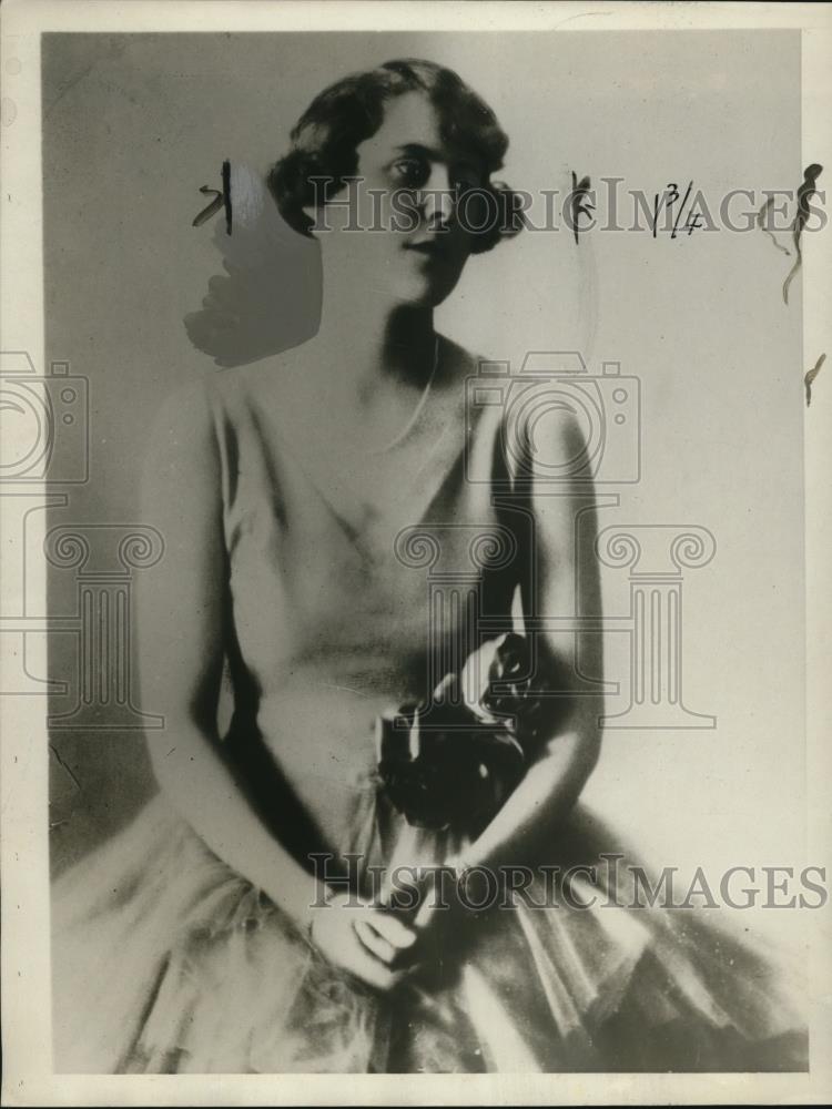 1929 Press Photo Princess of Mirtha of Sweden Bridesmaid Norwegian Royal Wedding - Historic Images