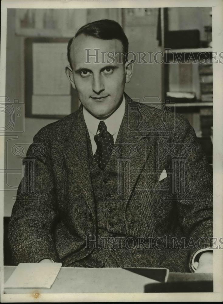 1929 Press Photo M Balmson Payco Technic Institute of Copenhagen Denmark - Historic Images
