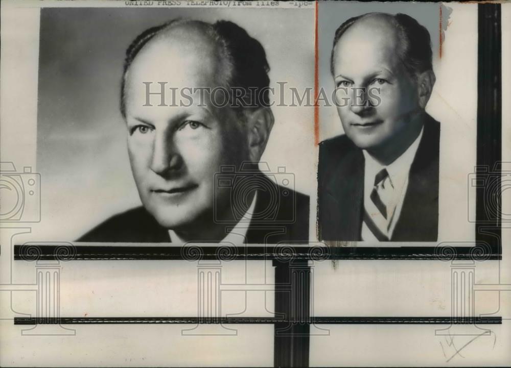 1957 Press Photo of US Amb. Earl E.T. Smith. - Historic Images