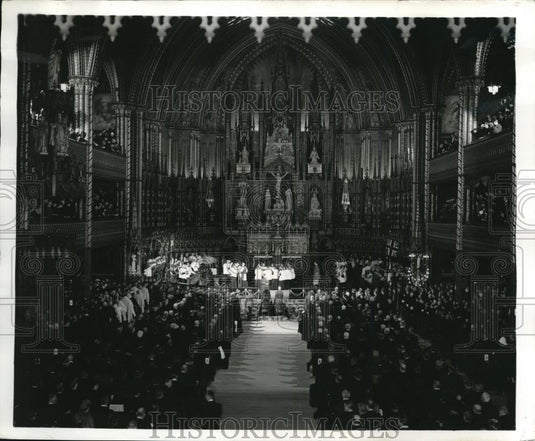 1941 Press Photo Notre Dame Church, Montreal - Historic Images