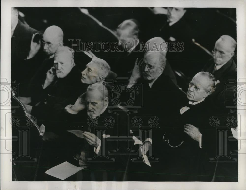 1939 Press Photo Church of England Assembly Westminister London Central Hall - Historic Images