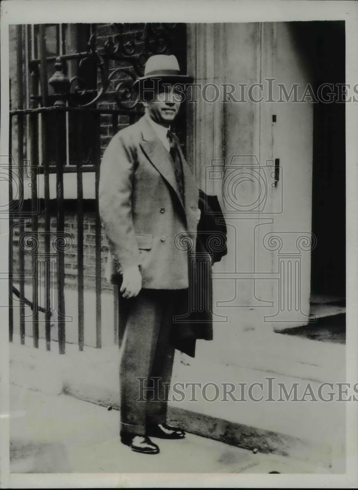 1933 Press Photo Norman Davis US Ambassador at Large in England - Historic Images