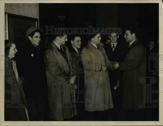 1940 Press Photo Phil Ragazzo, Paul Anderson make trip to Sun Bowl - Historic Images
