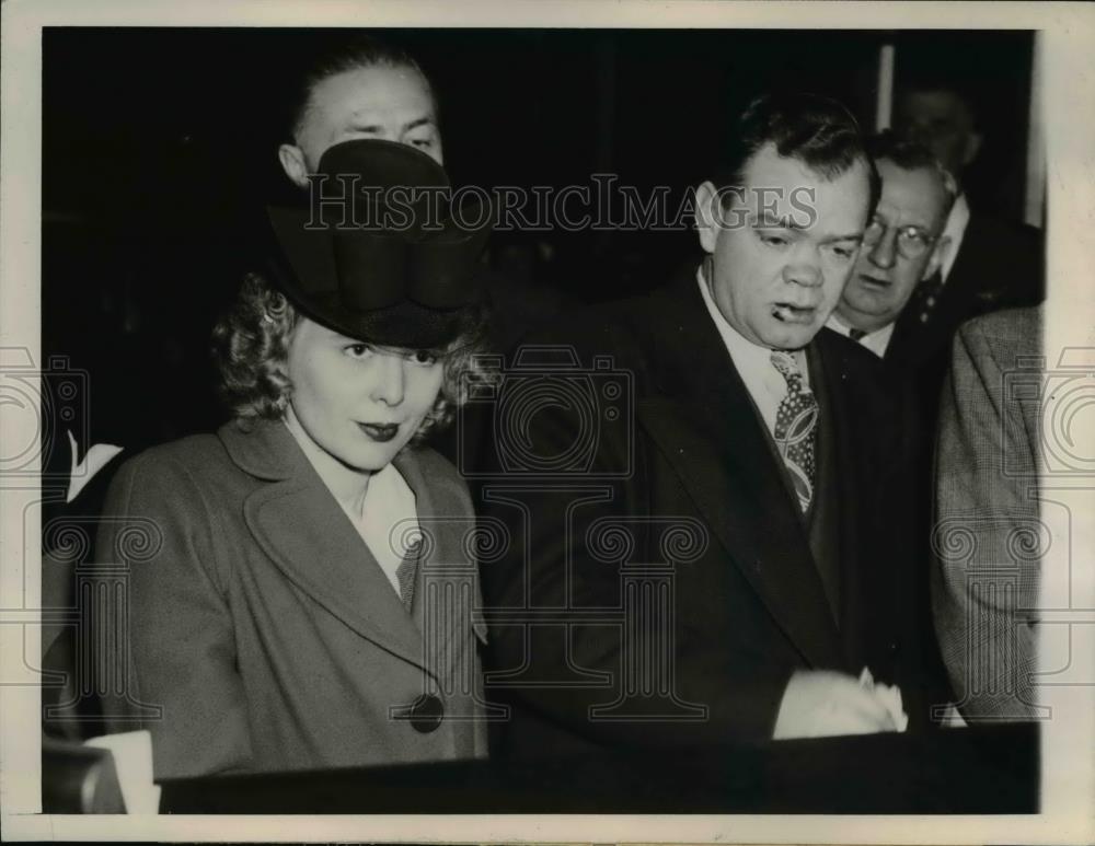 1944 Press Photo George Lawson Arrested After Vanishing After Wife&#39;s Death - Historic Images