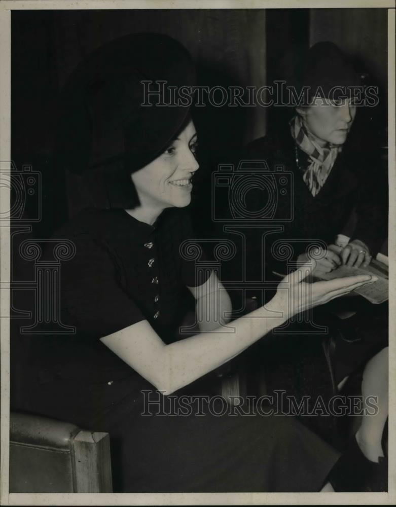 1939 Press Photo Eve Curie daughter of Madam Curie - nee16106 - Historic Images