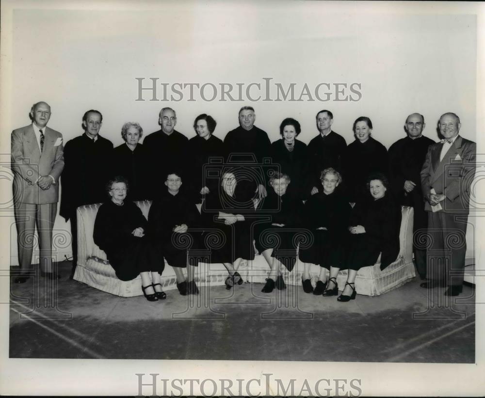 1951 Press Photo Mrs. Anna M. Bard, Miss Rose Lorman and Mrs. Maggie Grieve - Historic Images