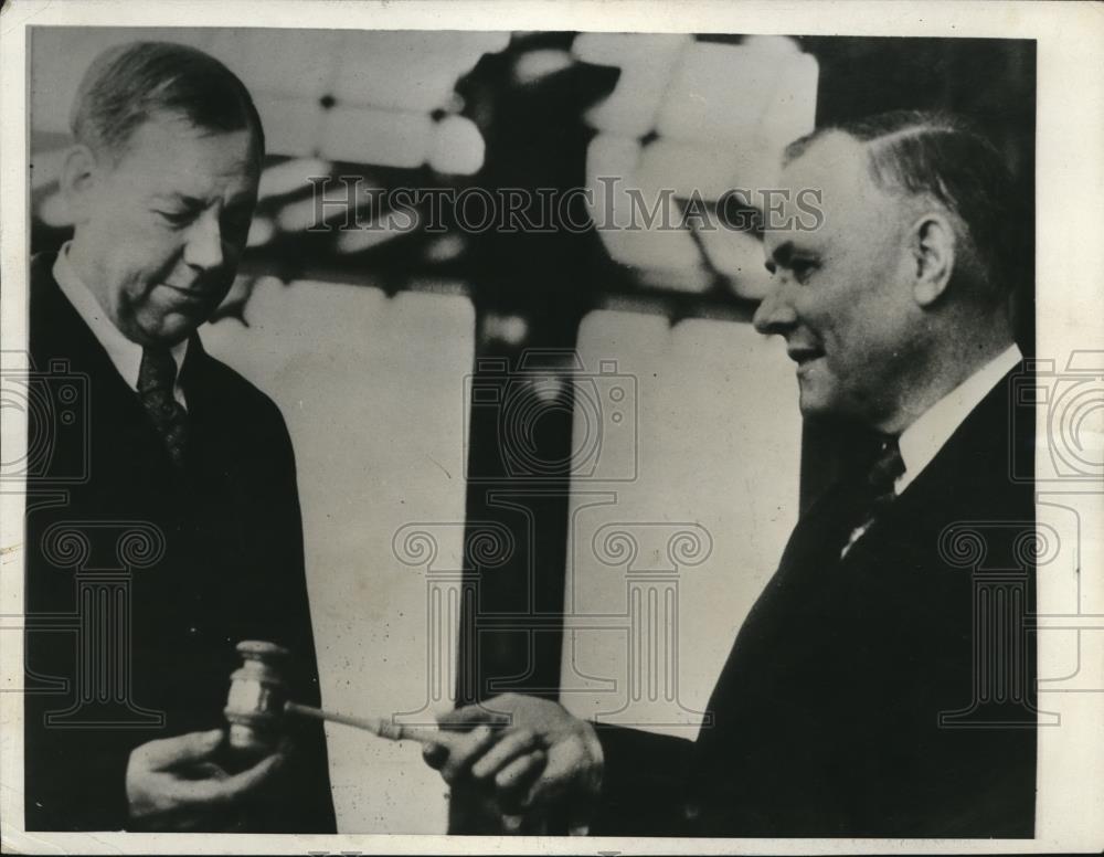 1931 Press Photo William Green,Federation of Labor, and Percy Bengough - Historic Images