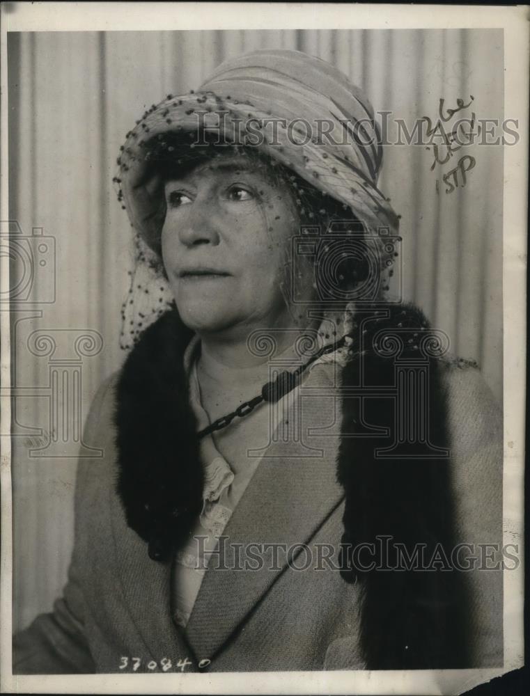 1922 Press Photo Mrs Theodore Parsons At Hotel Pennsylvania Womens City Club - Historic Images