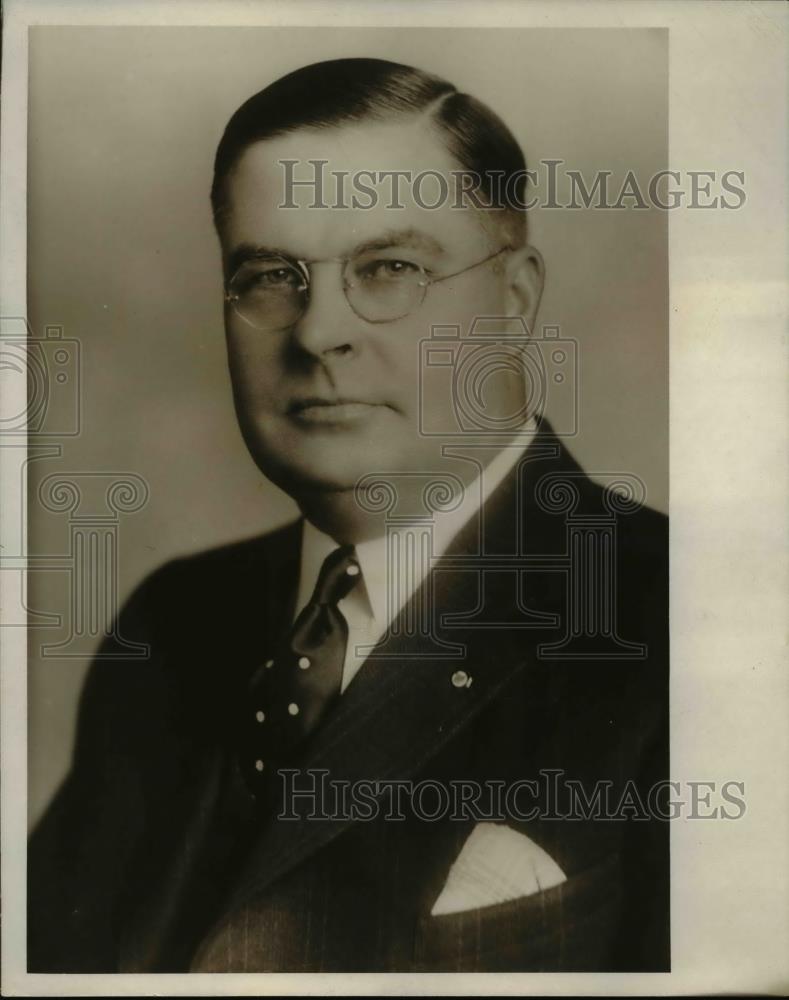 1932 Press Photo L.B. Palmer, Ohio Farm Federation President - nee12046 - Historic Images