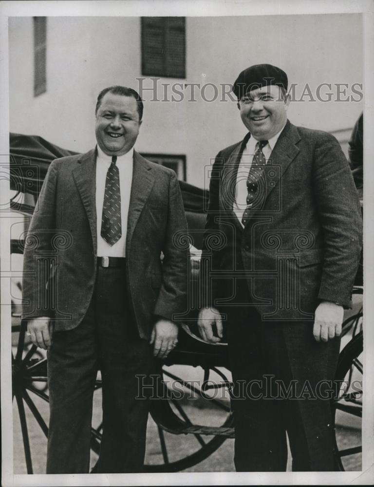 1934 Press Photo Robert Pittfield, Paul Evans White Club of White Motor Co - Historic Images