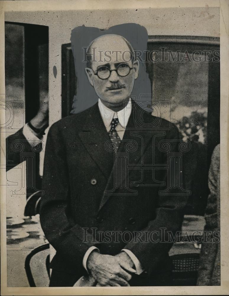 1937 Press Photo Frederick S. Greene, Public Works Superintendent - nee13131 - Historic Images