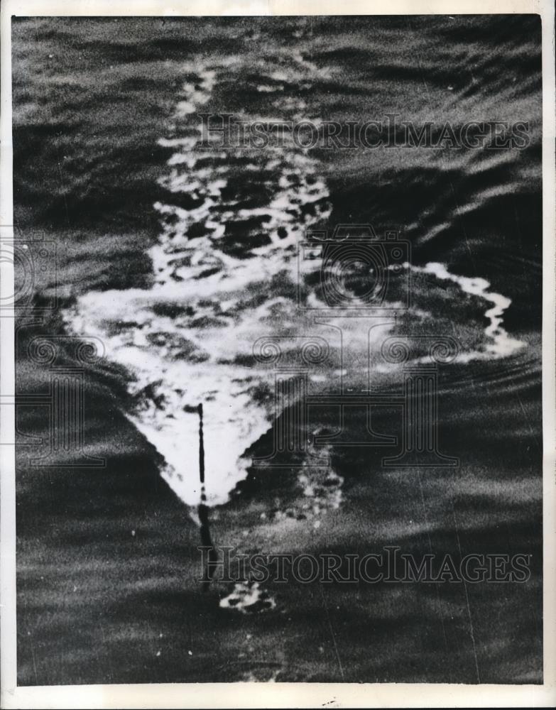 1942 Press Photo US Coast Guard Patrol Planes cooperates w/ Navy submarines - Historic Images