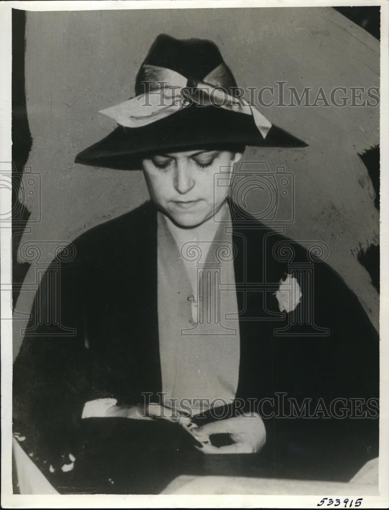 1939 Press Photo Mrs. Thelma Agnes Cox , George Cox second wife - Historic Images