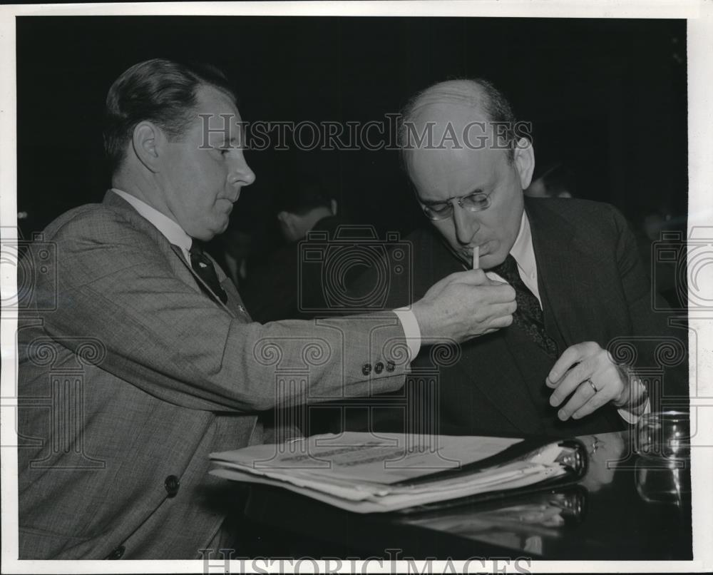 1941 Press Photo Henry Morgenthau testifies before House Ways & Means Committee - Historic Images