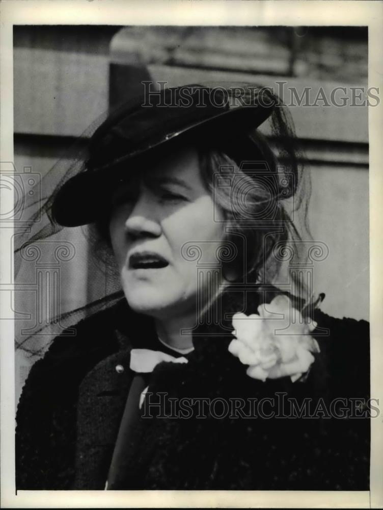 1942 Press Photo Agnes Waters, militant leader of National Mothers Organization - Historic Images