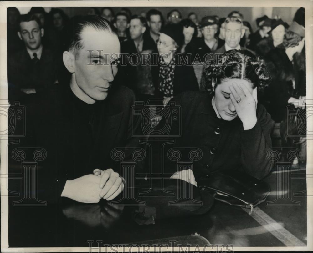 1939 Press Photo Seattle Wash Kohn F Wunders trail fo murder & wife - Historic Images