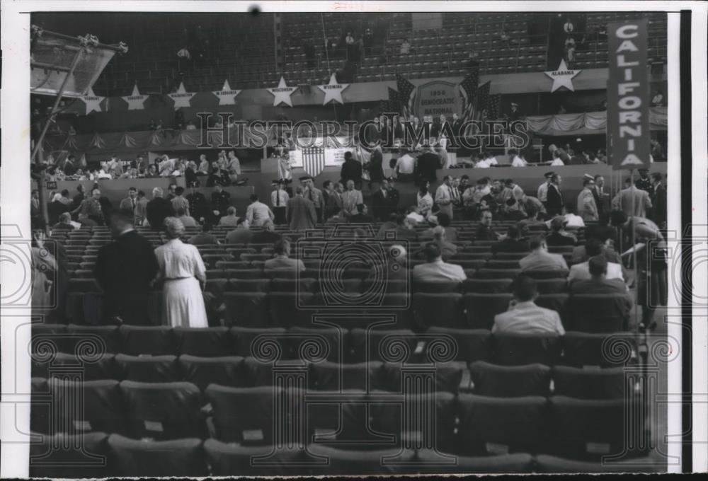 1956 Press Photo View of Democratic National Convention in Chicago - Historic Images