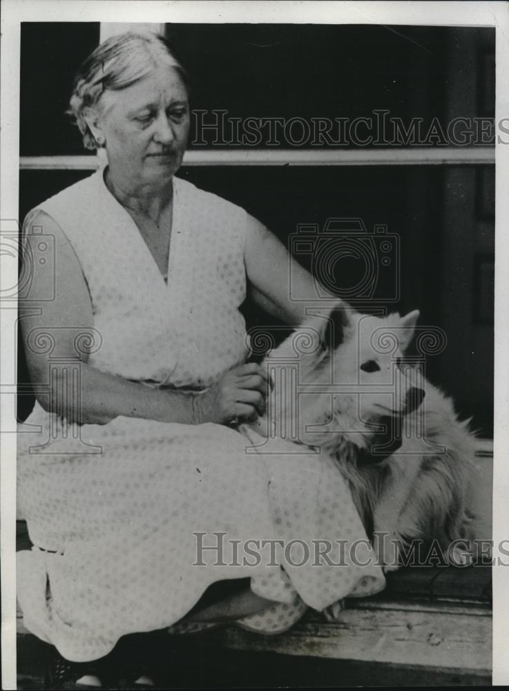 1934 Press Photo Carrie Fill Widow Of Jefferson Who Was Murdered In tThe Cemetar - Historic Images