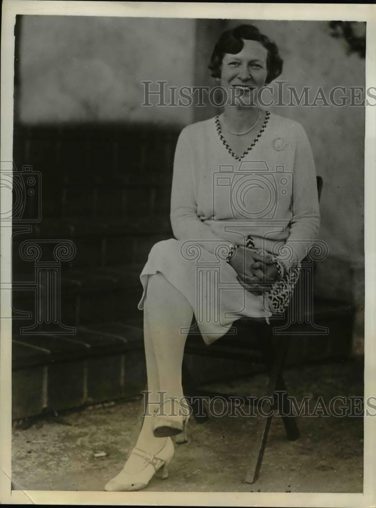 1932 Press Photo Mrs. Foskett Brown of American Association of Junior Leagues - Historic Images