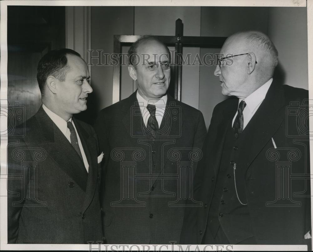 1940 Press Photo Henry Morgenthau, Rep. Robert Doughton and Jere Cooper - Historic Images